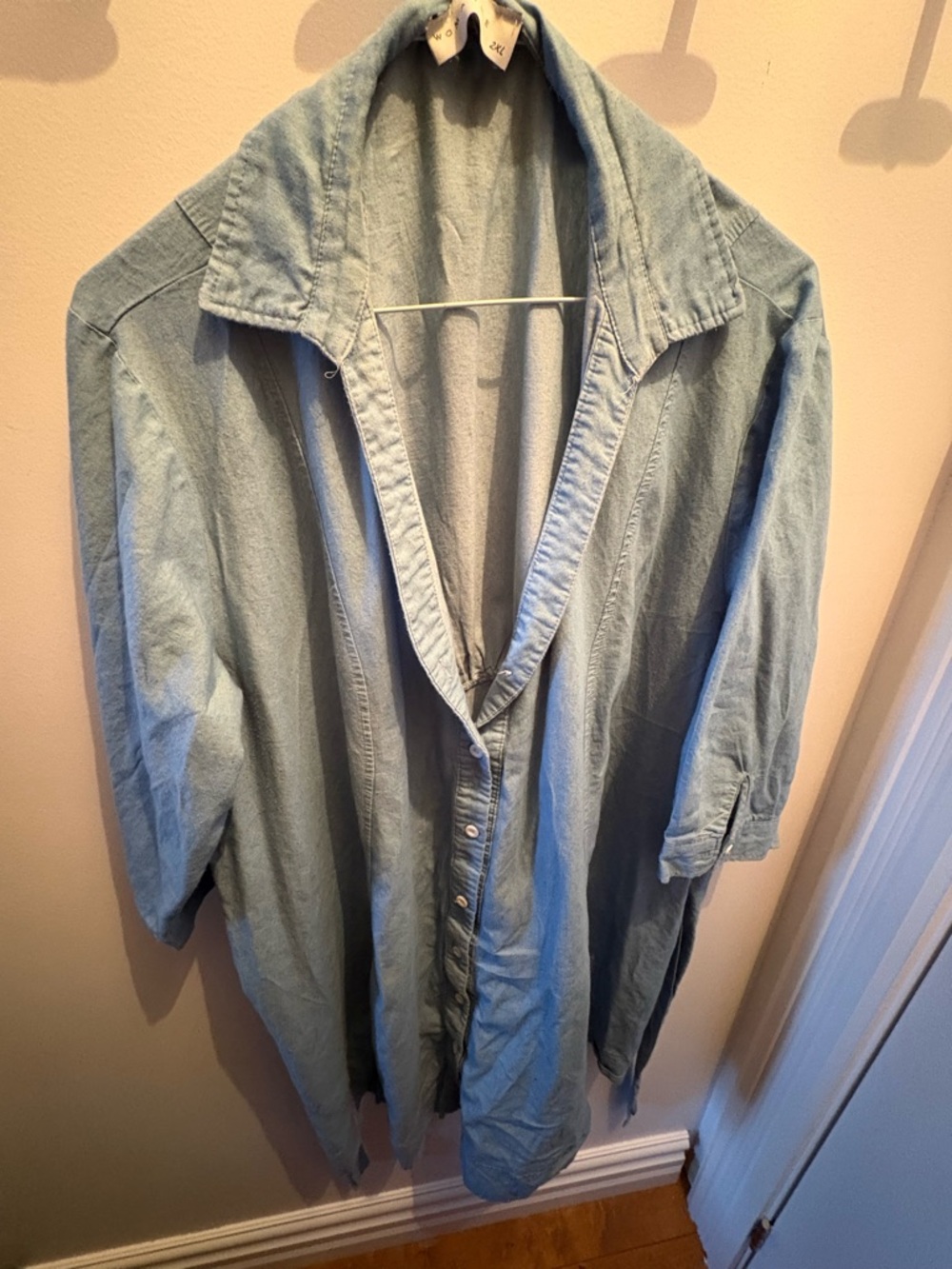 Light Blue Womance Oversized Denim dress